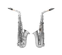 Instrument saxophone Silver Key Alto Saxophone E Flat Brass Tube Abalone Shell Keys Saxophone With Strap Reed Accessories