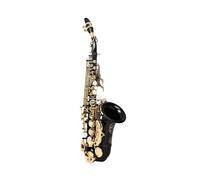 Instrument saxophone Soprano Saxophone B Flat Brass Tube Body Saxophone Carved White Shell Button Black Gold Button Sax