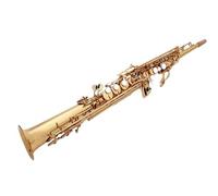 Instrument saxophone Soprano Saxophone Gold & Nickel B Flat Soprano Straight With Two Neck case Mouthpiece Gloves Reeds