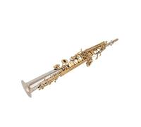 Instrument saxophone Soprano Saxophone Silvering With Case Sax Soprano Mouthpiece Ligature Reeds Neck(Canvas bag)