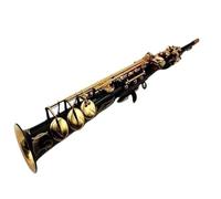 Instrument saxophone Straight Black Soprano Saxophone B Flat Musical Instruments Brass With Mouthpiece Professional