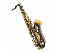 Instrument saxophone Tenor Saxophone B Flat Brass Nickel Plated Musical Instruments Sax With Case Mouthpiece(BlackGold)