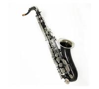 Instrument saxophone Tenor Saxophone B Flat Brass Nickel Plated Musical Instruments Sax With Case Mouthpiece(Black)