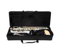 Instrument saxophone Tenor Saxophone Bb Brass Body Engraved White Shell Keys Silver Gold Keys Saxophone With Case Reed For Beginner