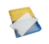 Instrument Sterilization Box, Sterilization Tray Case with Silicone Mat, Cleaning Washing Basket,for Ent Orthopedic Surgical Instrument,A, WWFKWEMK, d