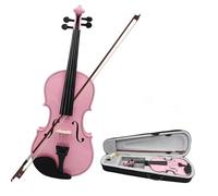 Instrument Violin 4/4 Beginners Pink Violin Maple Panel Violin With Case Bow Strings Shoulder Rest Parts Suitable Music Lesson Study (Color : 4-4 violin)