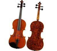 Instrument Violin 4 Strings Violin Handmade Fiddle Spruce Top Maple Back Side W/Ebony Fingerboard Strings Case KIT