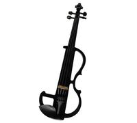 Instrument Violin Advanced Art Black Solid Wood Silent Violin 4/4 Ebony Fittings Parts Electric Violin