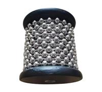 Instrument - Wooden Hand Percussion Musical Instrument with Metal Beads | Educational Hand Shaker, Early Learning Music, Toy for Groups, Accompanem