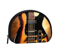 Instrumental Guitar Coin Purse Personalized Coin Bag for Women Men Change Purse Small Wallets with Zipper Mini Shell Coin Pouch Outdoor Shopping Change Storage Bag Handbags Gifts