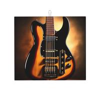 Instrumental Guitar Dish Drying Mat, 16 x 18, Highly Absorbent, Suitable for Kitchen Dish, Drain Rack, Coffee Bar, Hangable