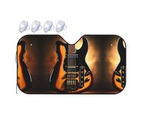 Instrumental Guitar Medium Car Windshield Sunshade - Quick Cooling in The car in Summer, Portable Storage Sunshade