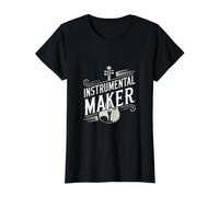 Instrumental Maker Guitar Builder Luthier Violin Maker Value Graphic T-Shirt, Women, Black, S