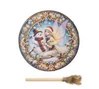 instrumental shaman drum, christmas hand drum, christmas instrument drum, christmas theme percussion drum for sons girlfriends