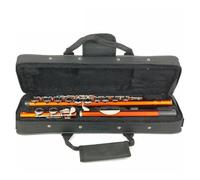 Instrumento de flauta Flute 16 Hole Closed C Key Instrument Nickel Plated White Copper Orange