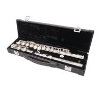 Instrumento de flauta Professional Flute Instrument 16 Hole Closed Hole White Copper Nickel Plated