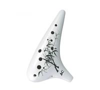 Instrumento Ocarina Adulto 12 Hole Alto C Tone Relief Sculpture Ceramics Ocarinas Professional Musical Instruments Offers Beginner Accessory(C)