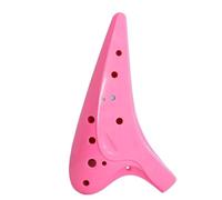 Instrumento Ocarina Adulto 12-hole Alto C-tuned Ocarina Beginner 12-hole Professional Anti-fall Resin Flute Musical Instrument(Pink)