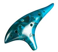 Instrumento Ocarina Adulto 12 Hole Ceramic Ocarinas Stable Intonation Alto C Tone Classic Ocarina With Protective Bag Instrument For Music Lover(Blue)