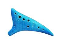 Instrumento Ocarina Adulto 12 Hole Chinese Style C/ac Key Ocarina Beginner Practicing Professional Ocarina Musical Instrument(Blue)