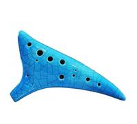 Instrumento Ocarina Adulto 12-hole Ocarina C-tone AC-tone Fumigated Ceramic Ocarina For Beginners(B)
