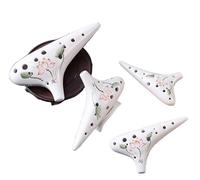 Instrumento Ocarina Adulto 12-hole Ocarina Four-piece Set Including Alto AC Treble SF SG SC 12-hole Professional Beginner-level Instrument(B)
