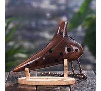 Instrumento Ocarina Adulto 12 Hole Ocarina Porcelain Ceramics Ocarina Professional Crossbar Flute Musical Insrument Tool(2AC)