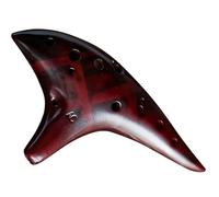 Instrumento Ocarina Adulto 12 Hole Professional Ocarina Stable Intonation Alto C Tone Ocarina Flute Instrument For Music Lover Beginner(Red)