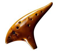 Instrumento Ocarina Adulto 12 Hole Professional Ocarina Stable Intonation Alto C Tone With Protective Bag Instrument For Music Lover Beginner(Yellow)
