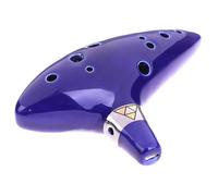 Instrumento Ocarina Adulto 12 Hole TheOcarina Blue Alto C Flute Wind Instrument Natural Sound Easy To Learn