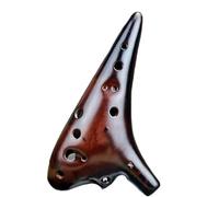 Instrumento Ocarina Adulto 12 Holes AC Smoked Burn Ocarina Flute Music Instrument Great Sound China