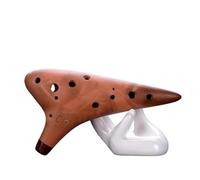 Instrumento Ocarina Adulto 12 Holes Professional Ocarina Porcelain Advanced Smoked Purple Clay Ceramics Ocarina Flute Alto AC Treble SC SG SF(SF)
