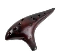 Instrumento Ocarina Adulto 12 Tones Alto C Ocarina Classic Flute Musical Instrument For Beginners(Brown)