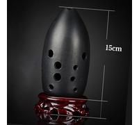 Instrumento Ocarina Adulto 8 Holes 10 Holes Xun Ocarina Flute Music Instrument Good Sound Ancient Instrument For Beginner Fired Ceramic(10 Black F)