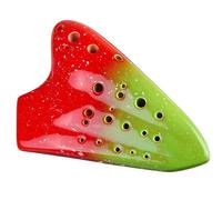 Instrumento Ocarina Adulto Alto AC Tone Ocarina Smoked Earthenware Flute Three Pipe Flute