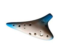 Instrumento Ocarina Adulto Blue Gradient Ocarina 12 Hole Alto C Key AC Teaching Ocarinas Ocarina Of TimeNational Musical Instrument(Blue)