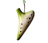 Instrumento Ocarina Adulto Blue Gradient Ocarina 12 Hole Alto C Key AC Teaching Ocarinas Ocarina Of TimeNational Musical Instrument(Green)