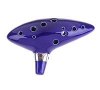 Instrumento Ocarina Adulto Blue Musical Instrument Ocarina Flute 12 Hole Ocarina Ceramic 1 X Ocarina+1 X Cord+ 1 X Instruction Book