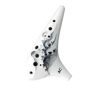 Instrumento Ocarina Adulto Ceramic Ocarina 12 Hole Alto C Key Music Flute Professional Smoked Ocarinas Xun Beginner Traditional(E)