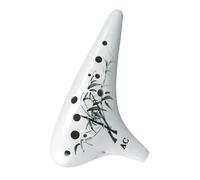 Instrumento Ocarina Adulto Ceramic Ocarina 12 Hole Alto C Key Music Flute Professional Smoked Ocarinas Xun Beginner Traditional(D)