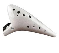 Instrumento Ocarina Adulto Ceramic Ocarina 12 Holes Smoked Burn Alto F Flute Music Instrument AF Tone Ocarina(B)