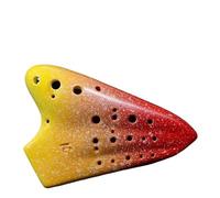 Instrumento Ocarina Adulto Ceramic Ocarinas 16 Holes Alto C Key AC Triple Ocarina Musical Instruments(C)