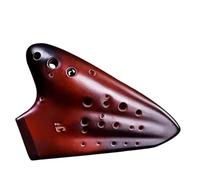 Instrumento Ocarina Adulto Ceramic Ocarinas 16 Holes Alto C Key AC Triple Ocarina Musical Instruments(D)