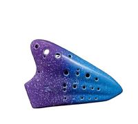 Instrumento Ocarina Adulto Ceramic Ocarinas 16 Holes Alto C Key AC Triple Ocarina Musical Instruments(A)