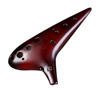 Instrumento Ocarina Adulto Ocarina 12-hole AC-tuned Professional Beginner Smoked 12-hole Alto Performance-level Ocarina(Smoked)