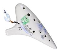 Instrumento Ocarina Adulto Ocarina 12-hole Alto C Key Easy To Learn 12-hole AC Professional Ocarina Beginner Instrument(B)