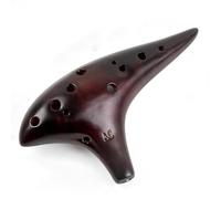 Instrumento Ocarina Adulto Ocarina 12 Hole Ceramic Alto C Tone Classic Flute Musical Instrument Music Lover Beginner Instrument