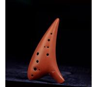 Instrumento Ocarina Adulto Ocarina 12-hole Mid-tone AC-tuned Purple Clay Ocarina 12-hole Professional Musical Instrument