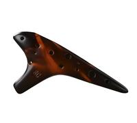 Instrumento Ocarina Adulto Ocarina 12-hole SC Ocarina High C Key Professional Performance 12-hole Smoked Ocarina Instrument(B)
