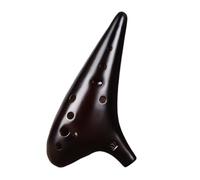 Instrumento Ocarina Adulto Ocarina 12 Holes AF Tuning Ceramic-made Pottery Xun Musical Instrument For Beginners(Smoked)